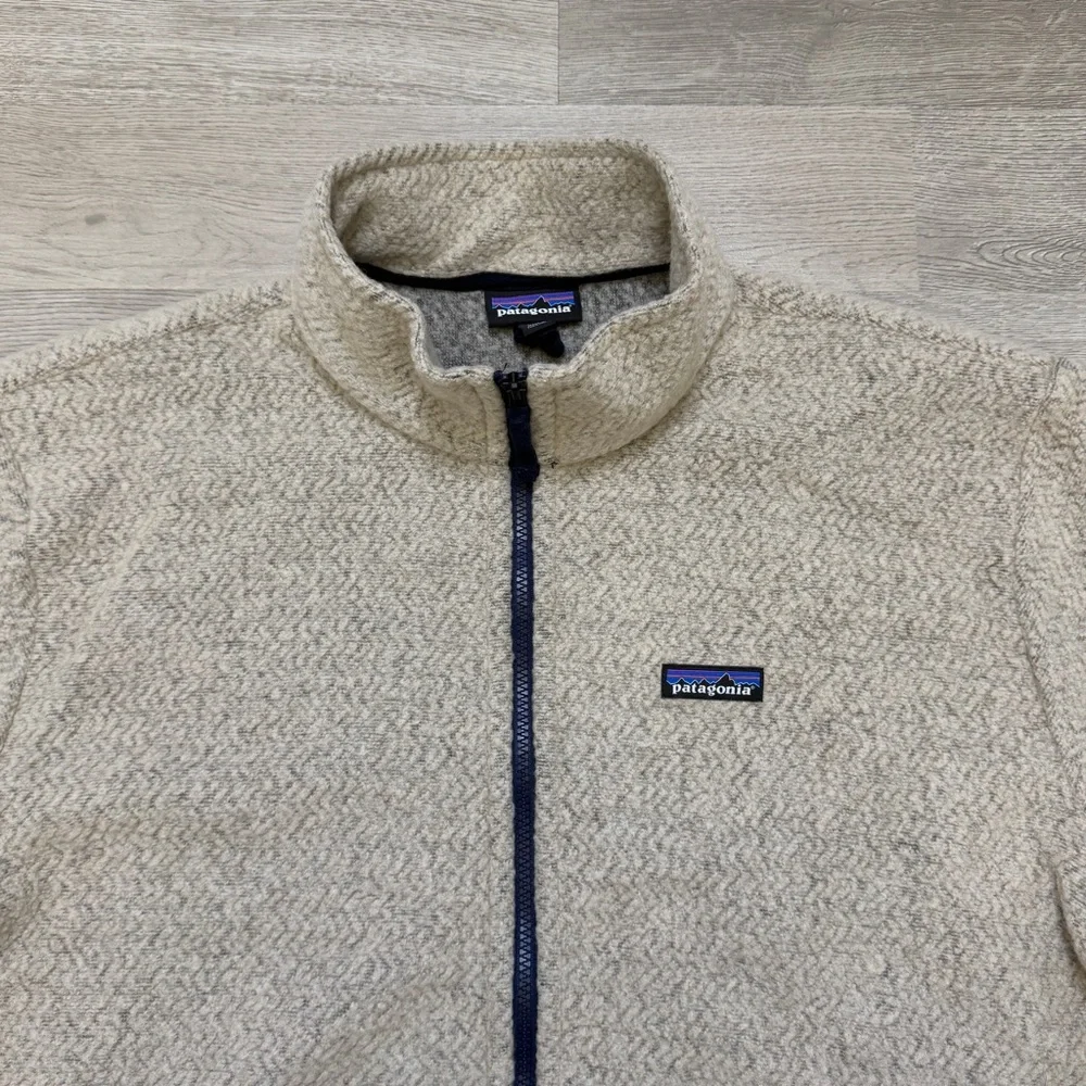 Patagonia Woolyester Fleece Jacket - Oatmeal Heather Men’s Size XXL - Picture 2 of 9
